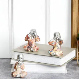 Aura Cream-Coloured Idol Buddha set Showpieces-picture-33
