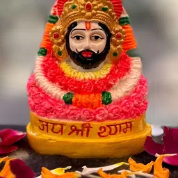 Gallery99 Orange Marble Baba Khatu Shyam ji Religious Idol Showpiece-image-45