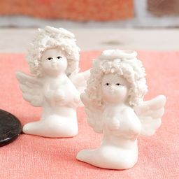 Aura White 2 Pcs Ceramic European Figurine Showpieces-image-63