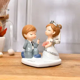 Aura White & Grey Romantic Reverie Proposal Showpiece-image-27