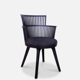casacraft from pepperfry Shalom Cafe Chair In Black Color-picture-4