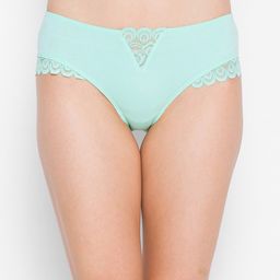 Candyskin Women Sea Green Self Design Bikini Panty-picture-57