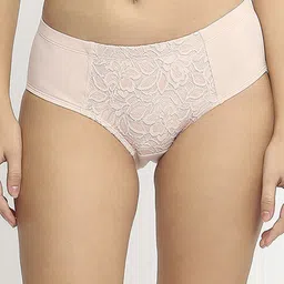 Soie Women Mid Rise Lace Detail Floral Laced Hipster Brief-picture-21