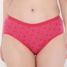 Berrys Intimatess Women Coral & Blue Floral Printed Hipster Brief-image-80