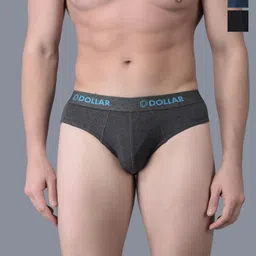 Dollar Bigboss Pack Of 3 Assorted Cotton Snug Fit Brief- MBBR-02-ACTVA-PO3-CO1-S24-4