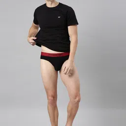 Force NXT Men Pack Of 2 Assorted Cotton Basic Briefs image 2