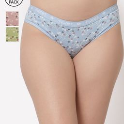 Floret Women Pack Of 3 Assorted Hipster Briefs-50
