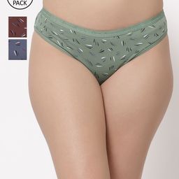 Floret Women Pack of 3 Assorted Bikini Briefs 8301-LC_Assorted_L-picture-6