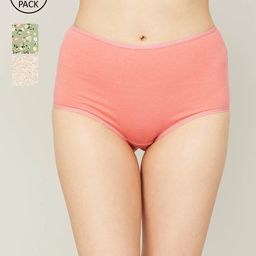 Ginger by Lifestyle Women Pack of 3 Printed Hipster Briefs-image-73