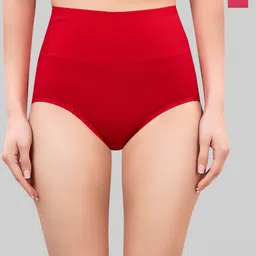 PLUMBURY Pack Of 2 High Waist Control Hipster Tummy Tucker Briefs-image-89