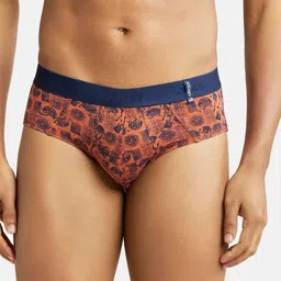 Jockey Men Orange Printed Basic Briefs-picture-34