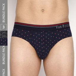 van heusen innerwear Van Heusen Men Pack of 3 Printed Anti Bacterial Super Soft Briefs- IHQBR3CPH10006-picture-48
