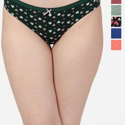 Soie Pack Of 6 Printed Hipster Briefs-image-4