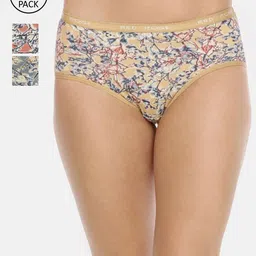 RedRose Women Pack Of 3 Printed Hipster Briefs-image-63