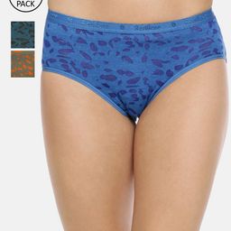 RedRose Women Plus Size Pack Of 3 Abstract Printed Hipster Briefs-22