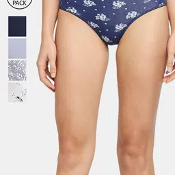 RedRose Women Pack Of 5 Printed Hipster Briefs-image-72