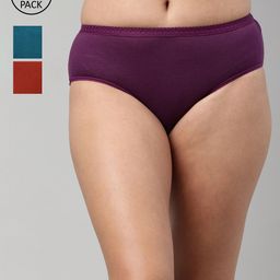 Feelings Women Pack Of 3 Assorted Cotton Hipster Briefs-image-91