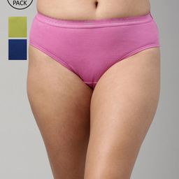 Feelings Women Pack Of 3 Assorted Cotton Hipster Briefs-image-56