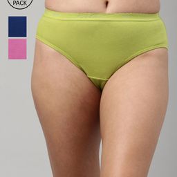 Feelings Women Pack Of 3 Assorted Cotton Hipster Briefs-image-98