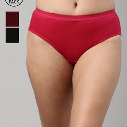 Feelings Women Pack Of 3 Assorted Cotton Hipster Briefs AMELIE3PLIE103_S-image-95