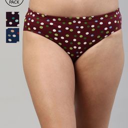 Feelings Women Pack Of 3 Assorted Cotton Hipster Briefs- AMELIE4PLIE102_S-image-53