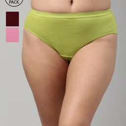 Feelings Women Pack Of 3 Assorted Cotton Hipster Briefs AMELIE4PLIE103_XXL-image-94