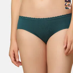Triumph Women Pack Of 3 Printed Mid-rise Hipster Briefs-image-67
