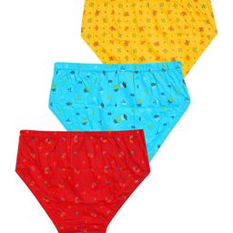 YELLOWDELIGHT Pack of 3 Printed Cotton Inner-Elastic  Briefs YD 613 Kiruthika (w) jetty S image 2