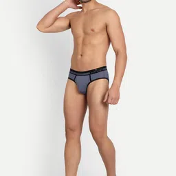 Asterisk Pack Of 2 Mid-Rise Basic Briefs MBR-2FGN&1SBL-S-02 image 5