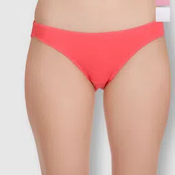Selfcare Pack of 3 Low Rise Cotton Lycra Solid Panties Bikini Briefs Set - SN2454-image-70