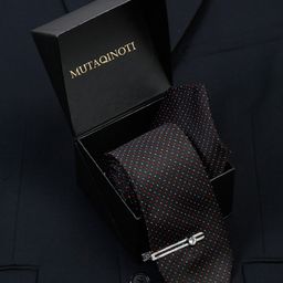 MUTAQINOTI Men Silk Printed Formal Accessories Gift Set-image-89