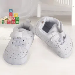 Baby Moo Kids Matte White Booties-image-84