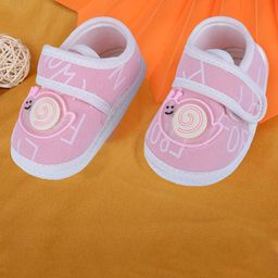 Baby Moo Infants Printed Snail Embellished Cotton Booties-35