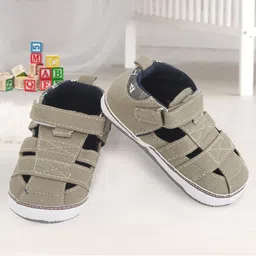 Baby Moo Kids Green Velcro Booties-image-10