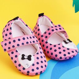 CHiU Infants Polka Dot Cotton Booties-23
