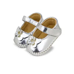 BAESD Infant Girls Floral Detail Velcro Booties-37