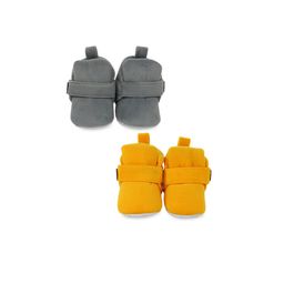 BAESD Infants Set Of 2 Anti-Skid Sole Velvet Booties-2