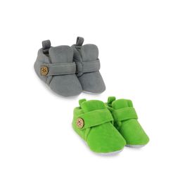 BAESD Infants Set Of 2 Anti-Skid Sole Velvet Booties-1
