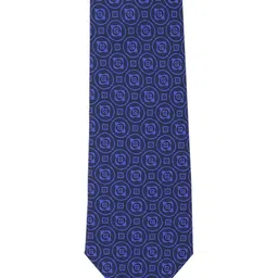 Louis Philippe Men Blue Printed Ascot Tie-image-65