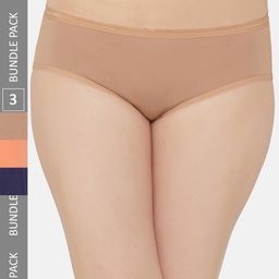 Wacoal Pack Of 3 Mid-Rise Stretchable Hipster Briefs-image-11