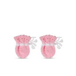 Superminis Infants Knitted Pure Wool Booties With Mitten Set image 2
