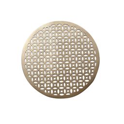 Kuber Industries Set of 6 Gold-Toned Solid Round Table Placemats image 2