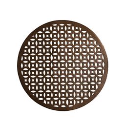 Kuber Industries Set of 6 Copper-Toned Geometric Pattern Soft Leather Dining Table Mats image 2