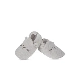 Baby Moo Infants Grey Patterned Booties image 4