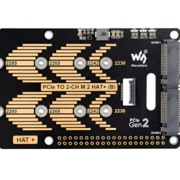 waveshare PCIe To 2-Ch M.2 Adapter HAT (B) for Raspberry Pi 5View-picture-48