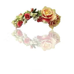 Hair Flare Women Embellished Artificial Flower Tiara-image-50