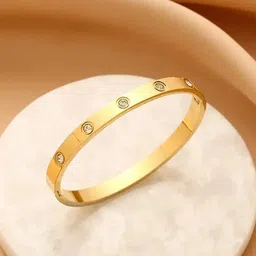 Shining Diva Fashion Gold-Plated Bangle-Style Bracelet-image-68