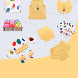 Born Babies Infants 11-Pieces Pure Cotton Baby Apparel Gift Set-16