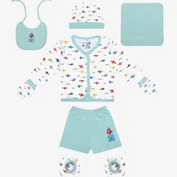 Bodycare Infant Boys 7-Pcs Printed Baby Apparel Gift Set-image-73