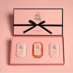 Kimirica Love Story Handmade Bathing Soap Bar Trio Gift Box - 85 g Each-52